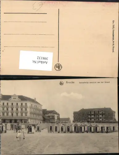 398132,Belgium Knocke Knokke-Heist Gedeeltelijk aanzicht van het Strand Kursaal