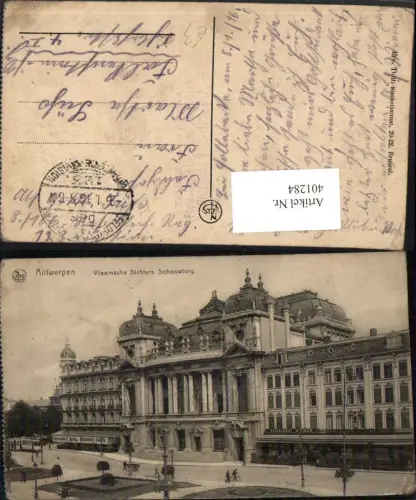 401284,Belgium Antwerpen Anvers Vlaamsche Dichters Schouwburg Gebäude
