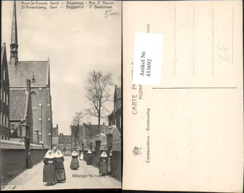 433692,Belgium Gent Gand Mont-St-Amand Beguinage Nonnen Kirche