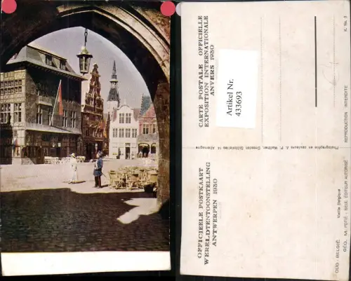 433693,Belgium Antwerpen Anvers Platz Durchgang