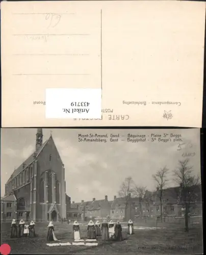433719,Belgium Gent Gand Mont-St-Amand Beguinage Plaine Ste Begge Nonnen Kirche