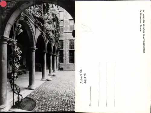 442478,Antwerpen Anvers Museum Plantin-Moretus Binnenkoer Arcade Arkaden