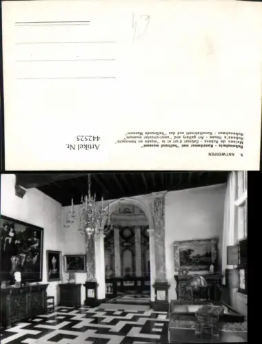 442525,Antwerpen Anvers Rubenshuis Kunstkamer met halfrond museum Innenansicht