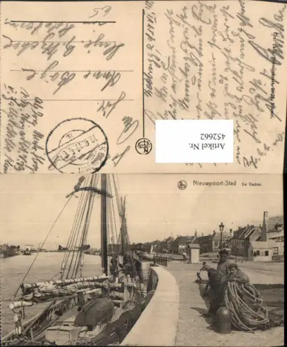 452662,Belgium Nieuwpoort-Stad De Kaden Anlegestelle Boot