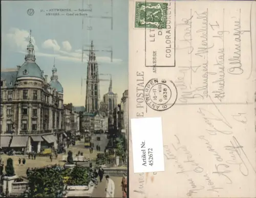 452672,Belgium Antwerpen Anvers Canal au Sucre Straße Kirche