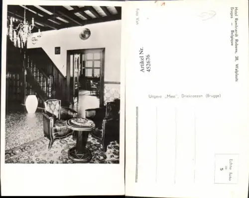 452676,Belgium Bruges Brügge Hotel Rembrandt Rubens Innenansicht