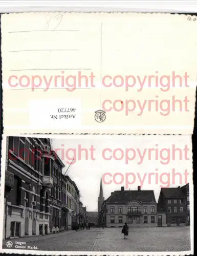 467720,Belgium Izegem Groote Markt Straßenansicht