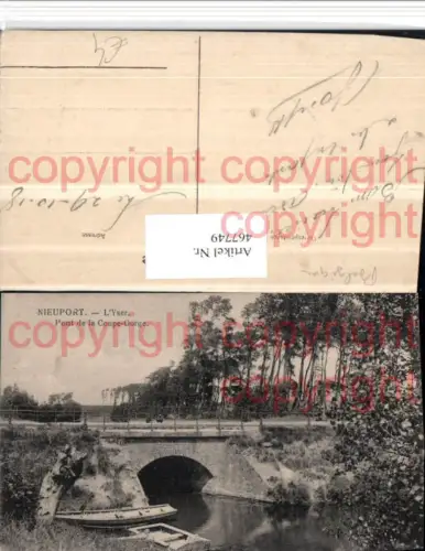 467749,Belgium Nieuport Nieuwpoort Yser Pont Coupe-Gorge Brücke