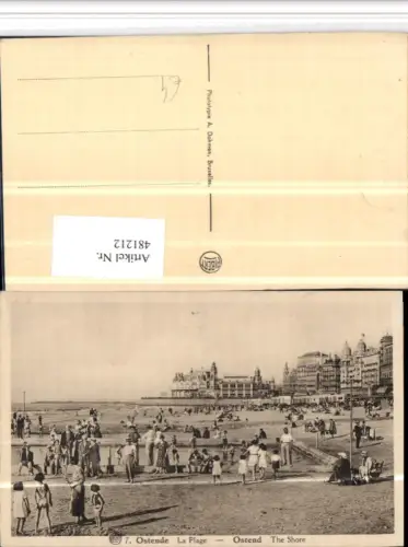 481212,Belgium Ostende La Plage Strandleben Strand