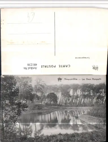 481238,Belgium Nieuport-Ville Nieuwpoort Les Vieux Remparts Gewässer