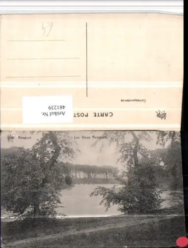 481239,Belgium Nieuport Nieuwpoort Les Vieux Remparts Gewässer Partie