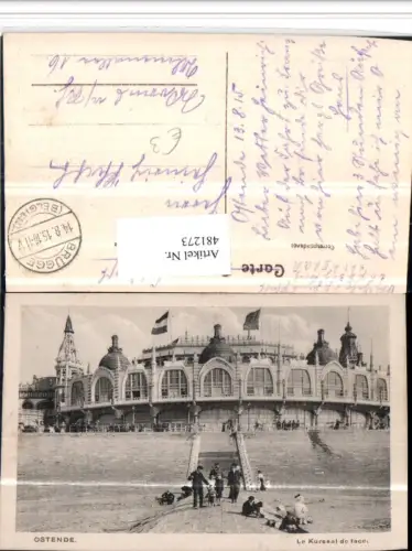 481273,Belgium Ostende Le Kursaal Gebäude