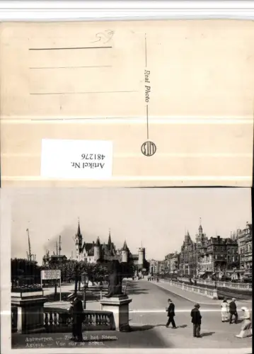 481276,Belgium Anvers Antwerpen Vue sur le Steen Straßenansicht