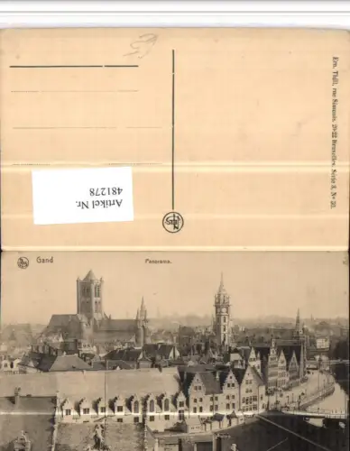 481278,Belgium Gand Gent Panorama Teilansicht