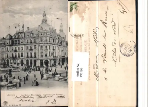 496109,Belgium Anvers Antwerpen La Maison Hanseatique Gebäude