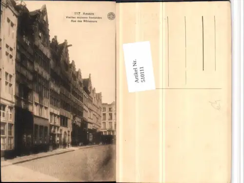 510111,Belgium Anvers Antwerpen Vieilles maisons flamandes Häuser