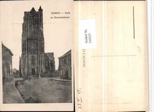 510127,Belgium Eessen Essen Kerk en Dixmundestraat Kirche