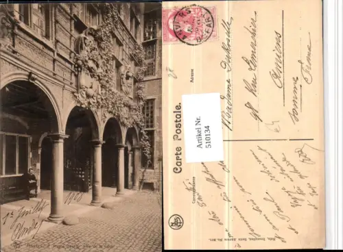 510134,Belgium Anvers Antwerpen Musee Plantin Coin de la Cour Hof Arkaden