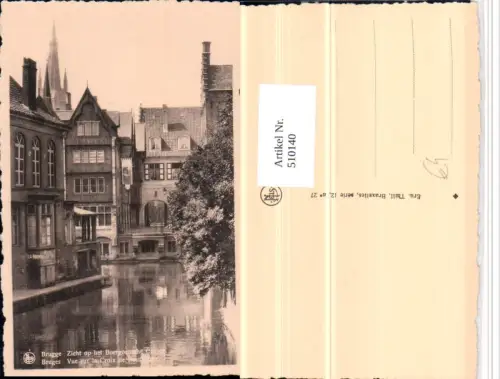 510140,Belgium Bruges Brügge Vue sur la Croix de Bourgogne Kanal