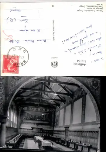 510164,Belgium Bruges Brügge Abbaye Saint-Andre Refectoire Moines Innenansicht