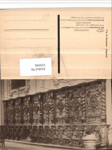 510166,Belgium Grimberghen Les stalles du choeur Kirche Chorgestühl