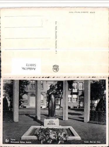 510172,Belgium Ypres Ypern Monument Reine Astrid Statue