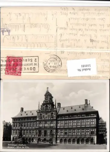 510181,Belgium Antwerpen Anvers Hotel de Ville Rathaus
