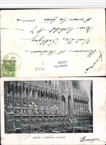 510183,Belgium Anvers Antwerpen Cathedrale Les Stalles Kirche Chorgestühl