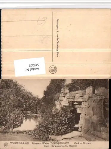 510209,Belgium Nederbrakel Mineraal Water Topbronnen Park en Grotten