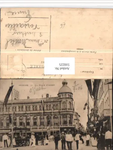 510225,Belgium Ostende La Place Armes Straßenansicht