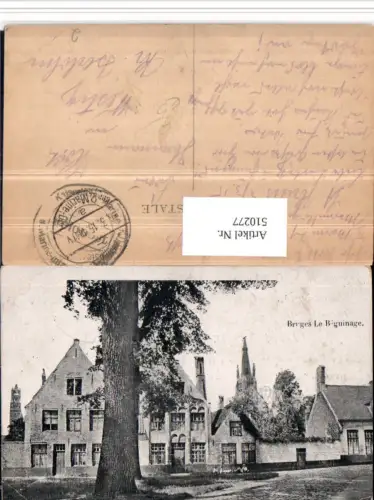 510277,Belgium Bruges Brügge Le Beguinage Häuser Türme