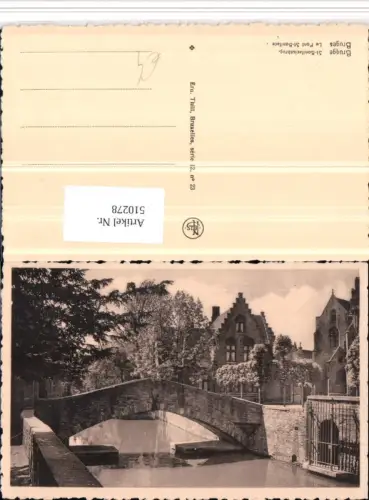 510278,Belgium Bruges Brügge Le Pont St-Boniface Brücke