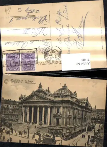 71708,Bruxelles La Bourse Brussels The Exchange Brüssel