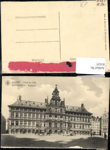 81635,Antwerpen Avers Hotel de Ville Stadhuis