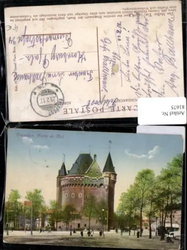 81675,Bruxelles Pare de hal Das Haller Tor Feldpost