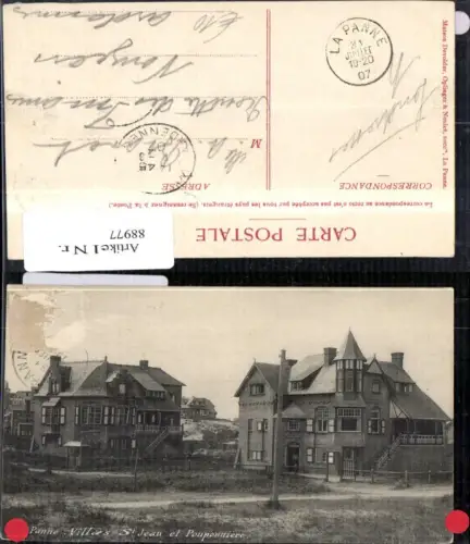 88977,Panne Villas St. Jean et Pouponniére Ansicht 1907