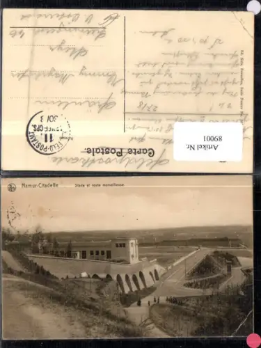 89001,Namur Citadelle Stade et route merveilleuse Ansicht