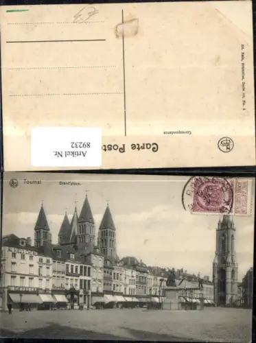 89232,Tournai Grand´place Ansicht Hauptplatz