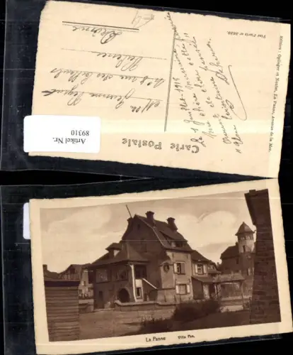 89310,La Panne Villa Pan Ansicht 1915