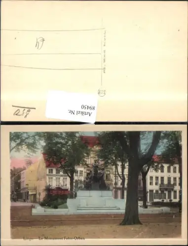 89450,Liege Le Monument Frére-Orban Strassenansicht Denkmal