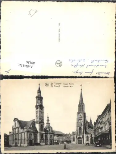 89456,St. Trulden St. Trond Groote Markt Grand Place Ansicht Platz Automobil
