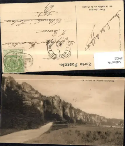 89626,Les rochers de Marche les Dames Ansicht 1907