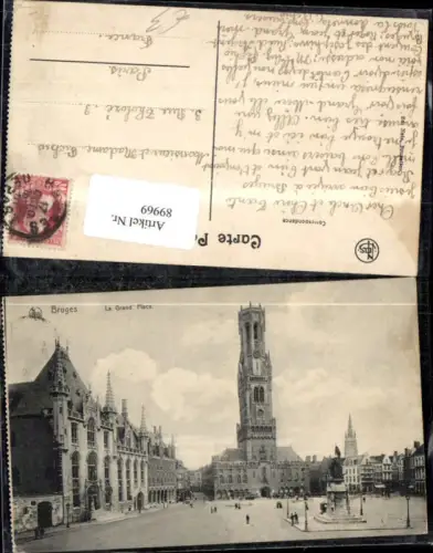 89969,Bruges La Grand Place Platzansicht