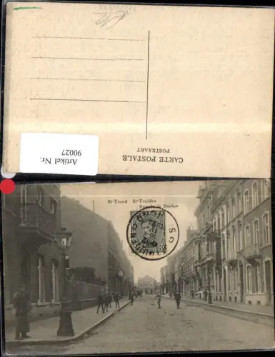 90027,St. Trond St. Truiden Rue de la Station Strassenansicht 1921