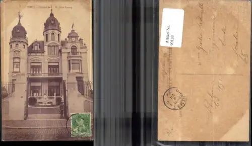 90133,Jumet Chateau d M. Jules Francq Frontansicht 1912