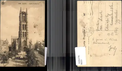90253,Gand Eglise St. Bavon Frontansicht 1921