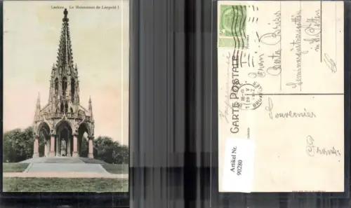 90280,Laeken Le Monument de Leopold I Frontansicht 1912