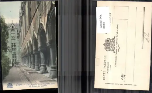 90560,Liége Les Arcades de la deuxiéme cour du Palais de Jusitce Ansicht