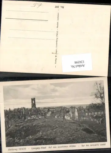 124398,Longwy Haut Auf den Westlichen Wällen Weltkrieg