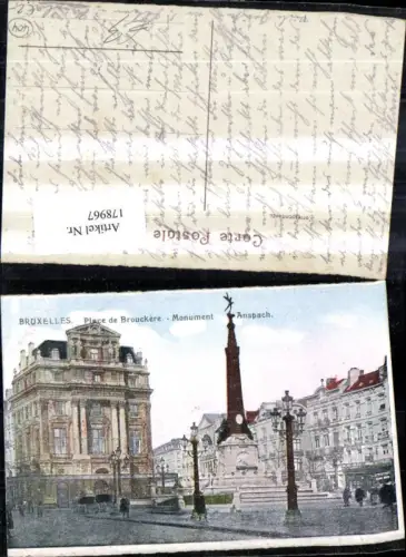 178967,Belgien Bruxelles Brüssel Place de Brouckere Monument Anspach